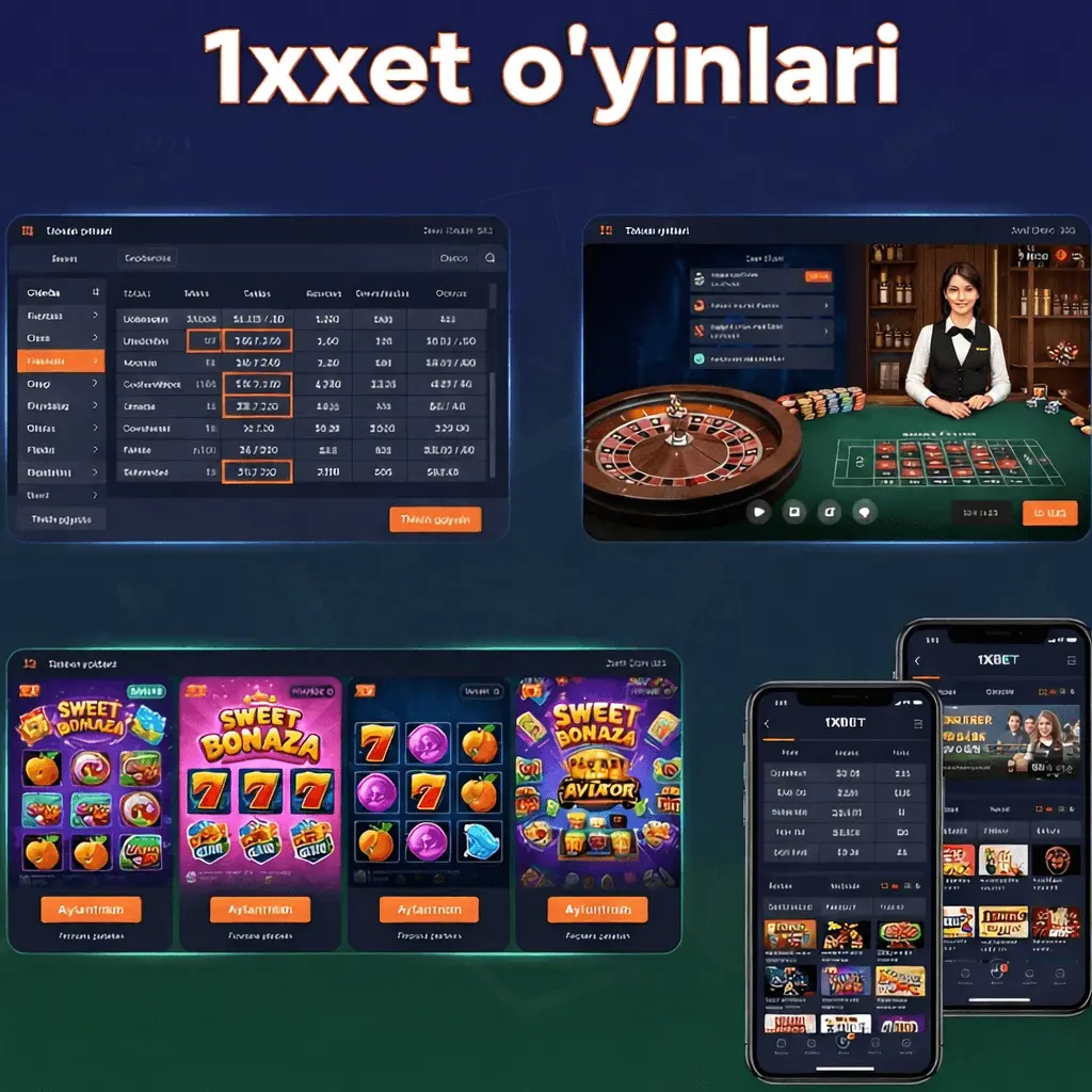 1xbet oʻyinlari - Sport tikilari va kazino