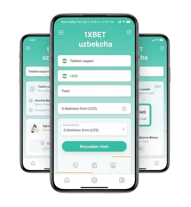1xbet uzbekcha - Roʻyxatdan oʻtish jarayoni